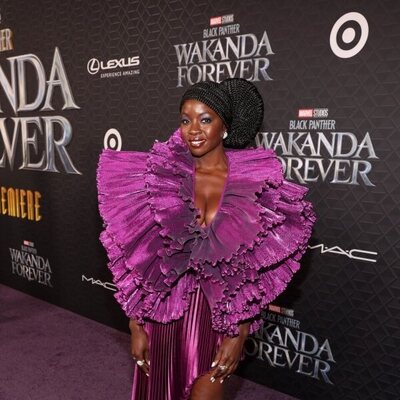 Danai Gurira at the 'Black Panther: Wakanda Forever' premiere