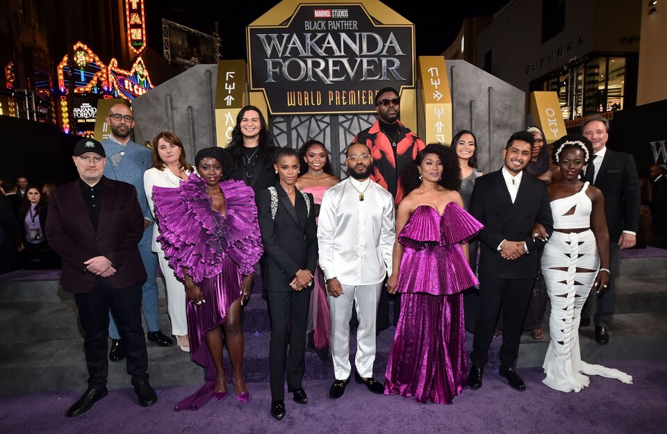 'Black Panther: Wakanda Forever' cast and crew in the world premiere