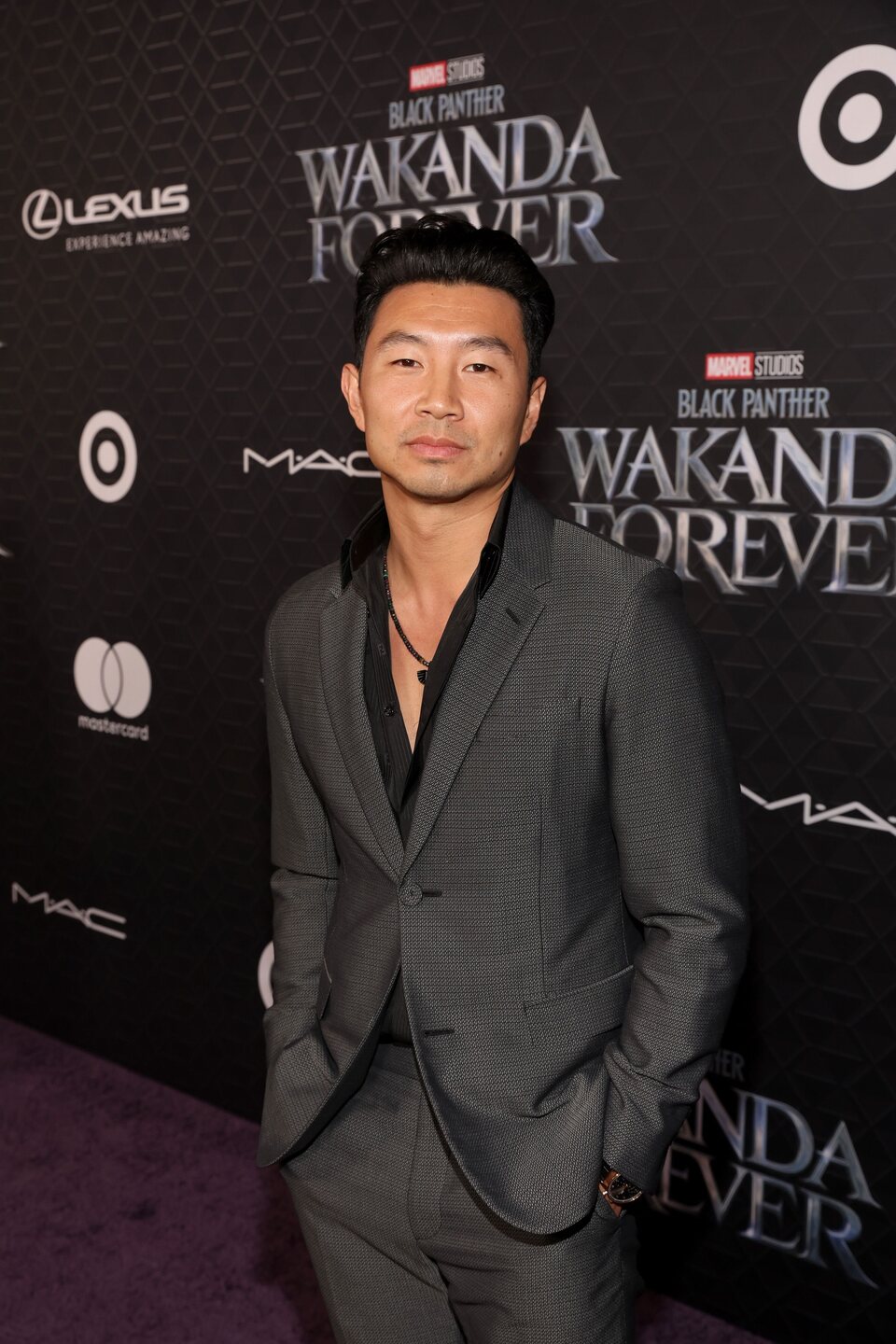 Simu Liu at the 'Black Panther: Wakanda Forever' premiere