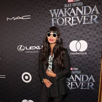 Jameela Jamil at the 'Black Panther: Wakanda Forever' premiere