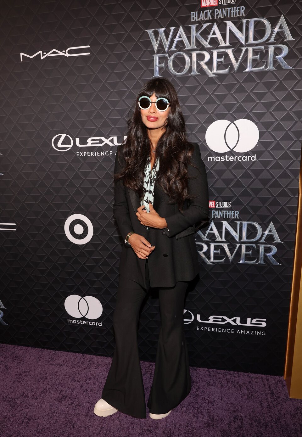 Jameela Jamil at the 'Black Panther: Wakanda Forever' premiere