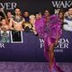 Danai Gurira poses with fans at the 'Black Panther: Wakanda Forever' premiere