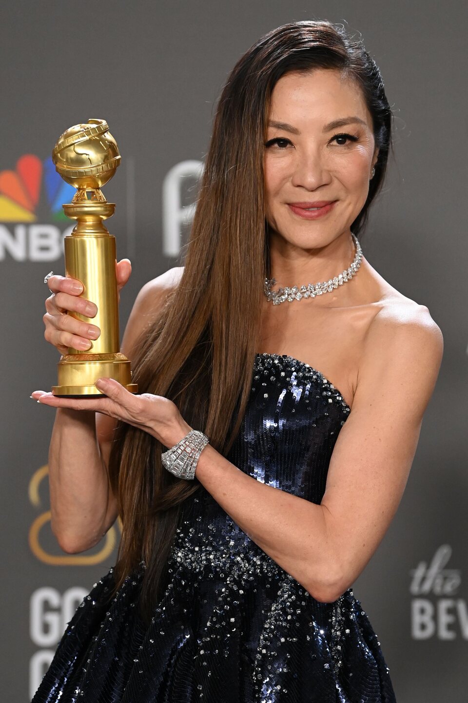 Michelle Yeoh, winner of the Golden Globe 2023 for the best actress