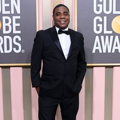 Tracy Morgan at the Golden Globes 2023 red carpet