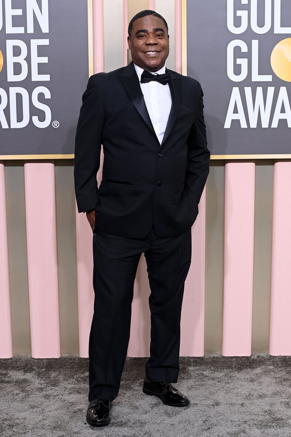 Tracy Morgan at the Golden Globes 2023 red carpet