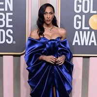 Michaela Jaé Rodriguez at the Golden Globes 2023 red carpet