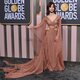 Jenna Ortega at the Golden Globes 2023 red carpet