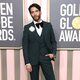 Diego Calva at the Golden Globes 2023 red carpet