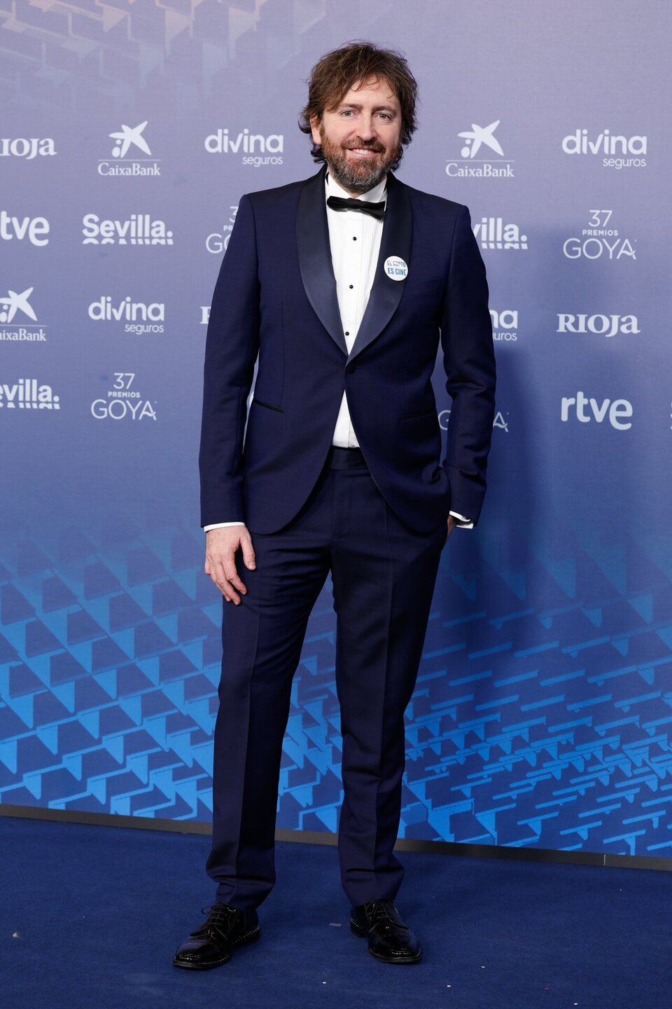 Daniel Sánchez Arévalo at the red carpet of the Goya Awards 2023