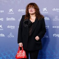 Isabel Coixet at the blue carpet of the Goya Awards 2023