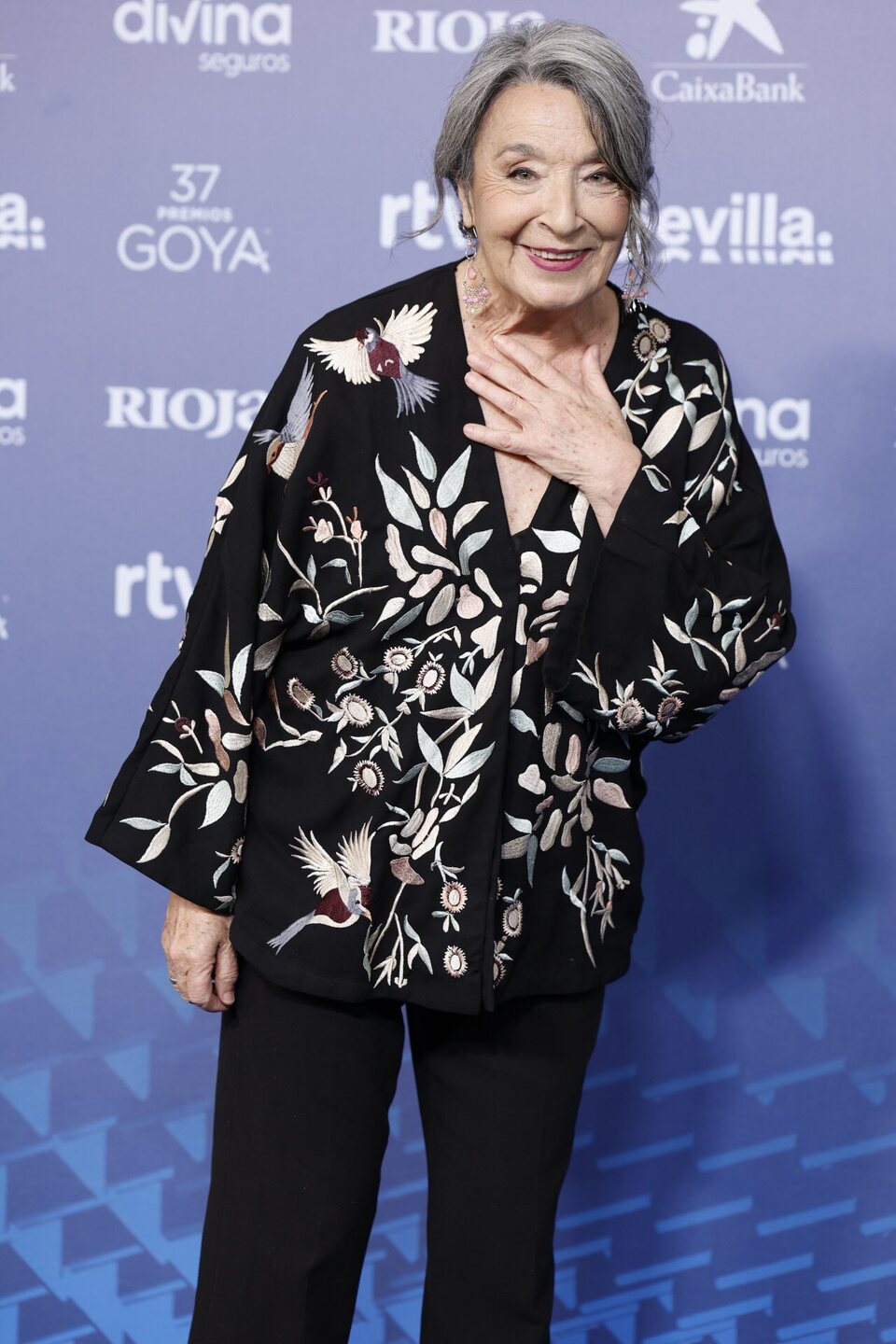 Petra Martínez at the blue carpet of the Goya Awards 2023