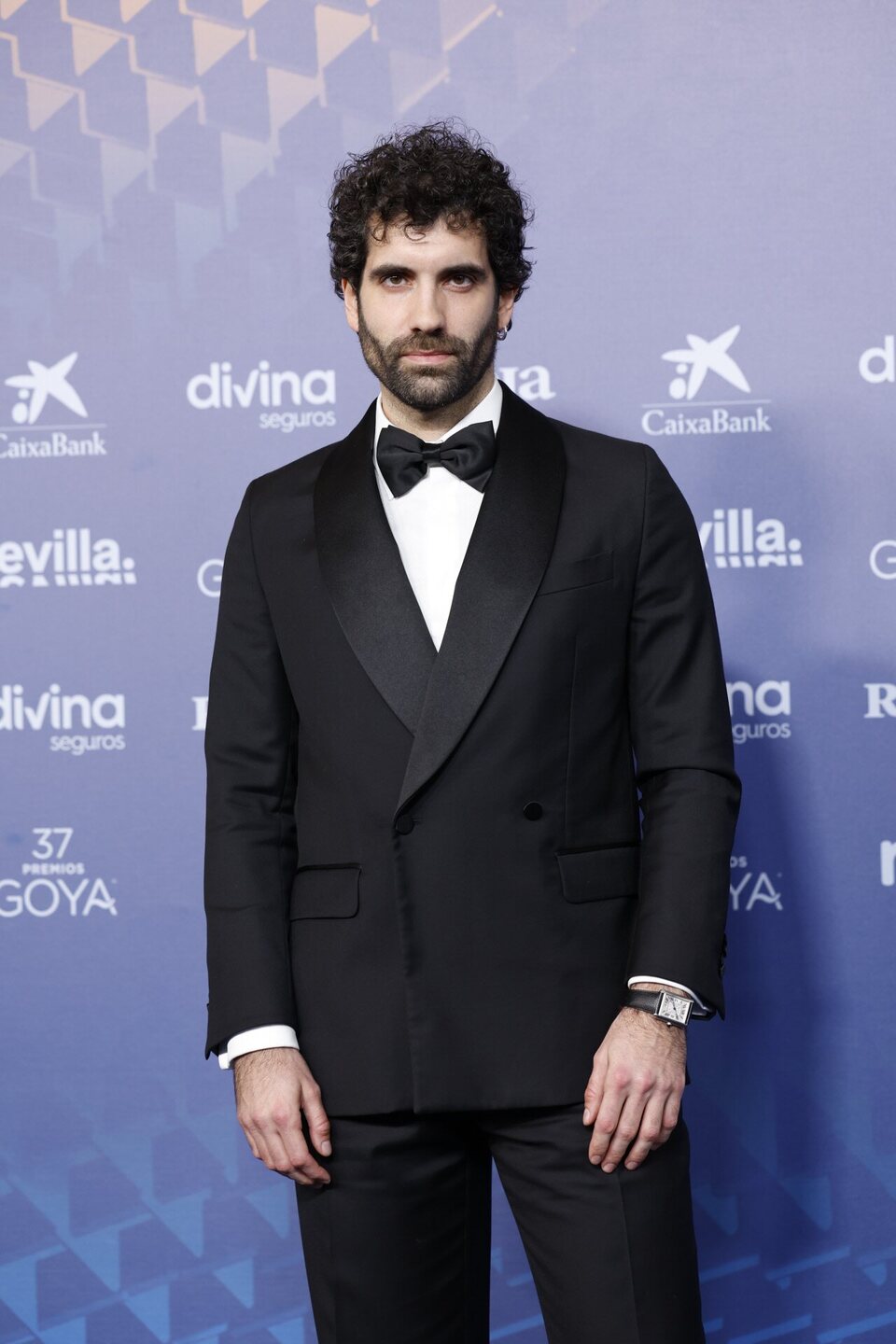 Tamar Novas at the blue carpet of the Goya Awards 2023