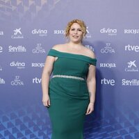 Anna Otín at the blue carpet of the Goya Awards 2023