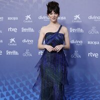 Vicky Luengo at the blue carpet of the Goya Awards 2023