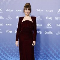 Mónica Cruz at the blue carpet of the Goya Awards 2023