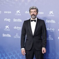 Alberto Rodríguez at the blue carpet of the Goya Awards 2023