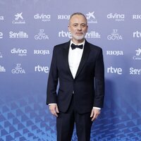 Javier Gutiérrez at the blue carpet of the Goya Awards 2023