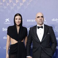 Luis Tosar and Luisa Mayol at the blue carpet of the Goya Awards 2023