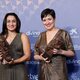 Esther Ballesteros y Ana Rubio at the winner's carpet of the 2023 Goya Awards