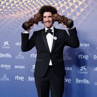 Iván Miñambres at the winner's carpet of the 2023 Goya Awards