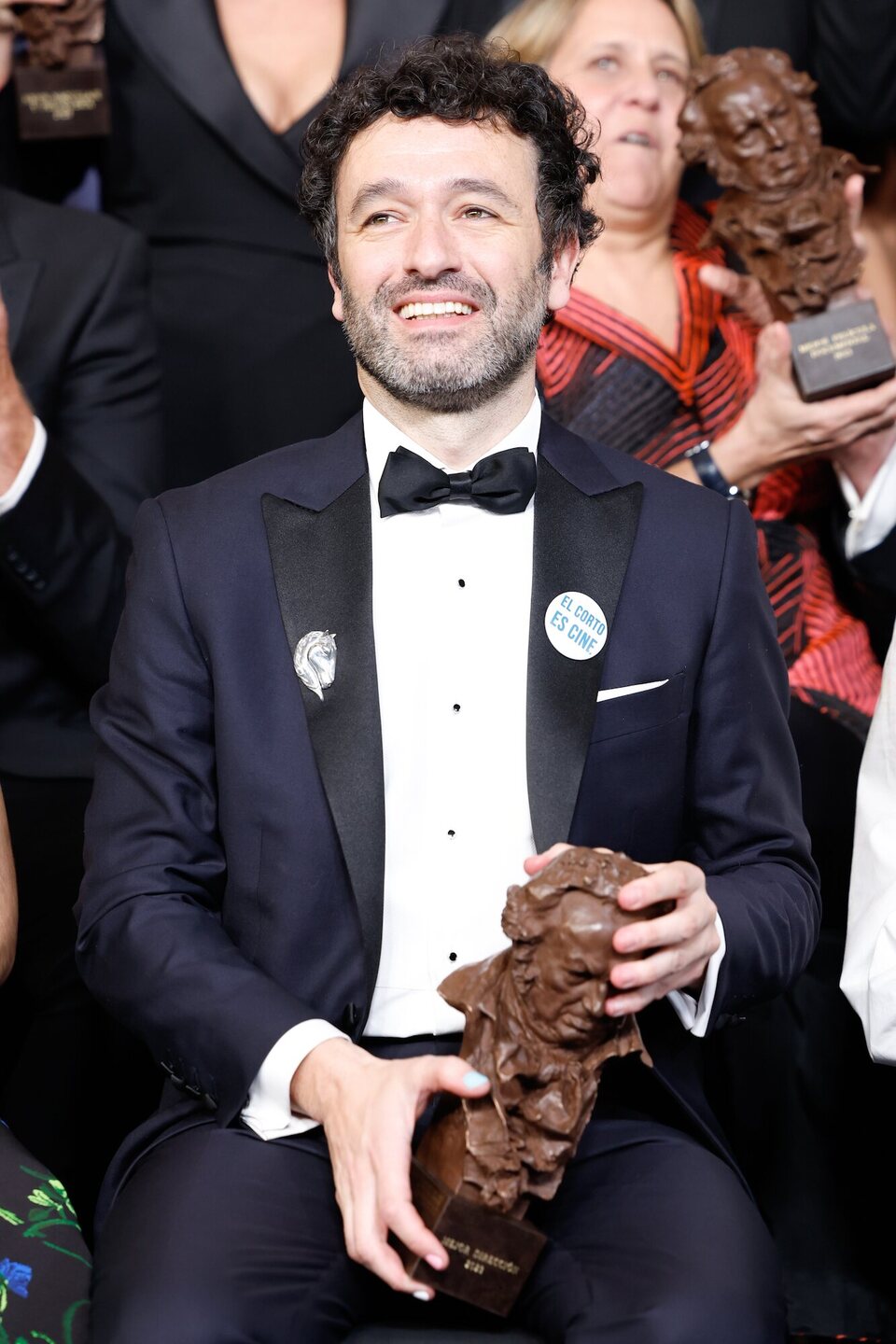 Rodrigo Sorogoyen at the winner's carpet of the 2023 Goya Awards