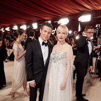  Thomas Kail y Michelle Williams at the champagne carpet of the Oscar Awards 2023