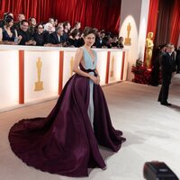 Monica Barbaro at the champagne carpet of the Oscar Awards 2023