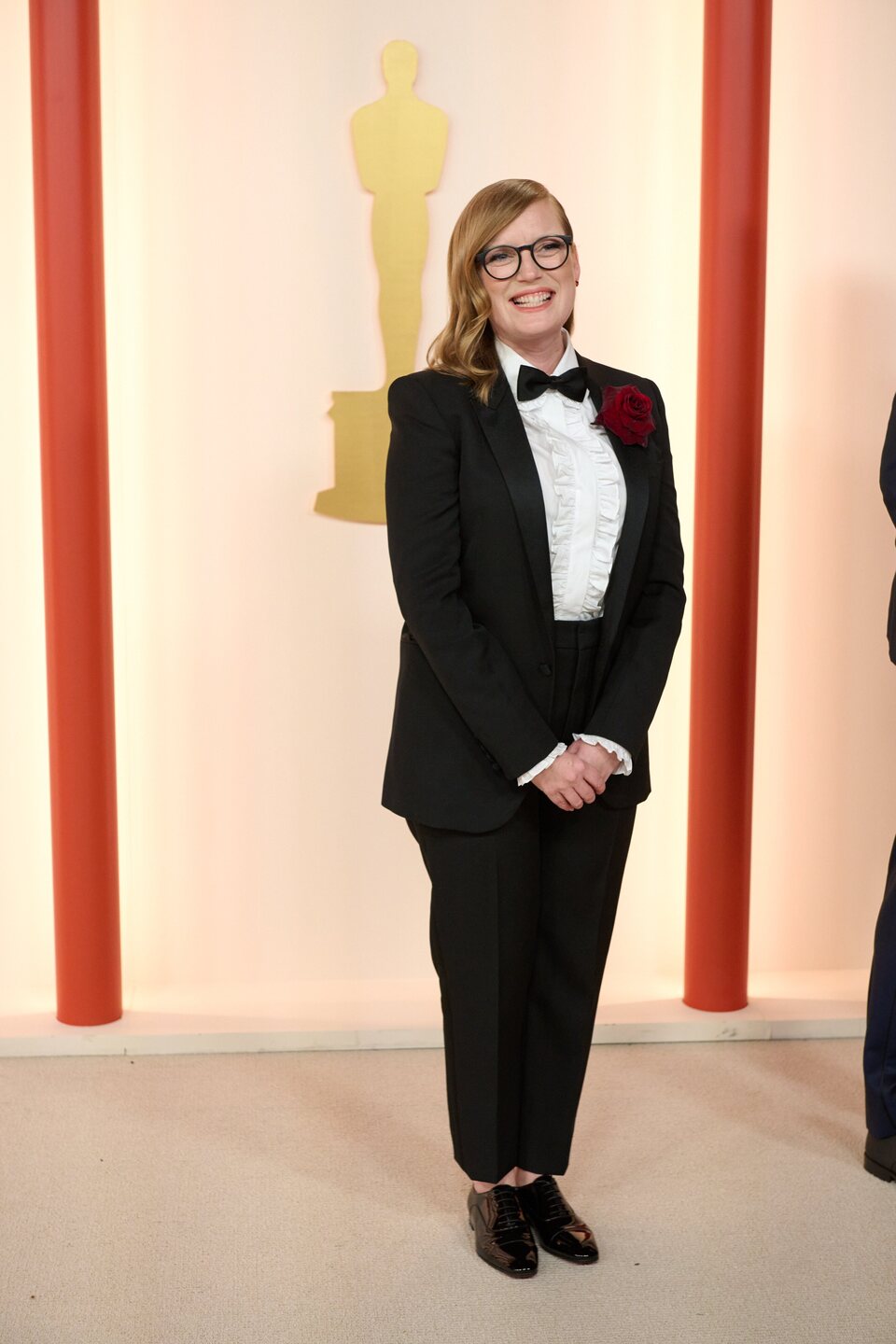 Sarah Polley at the champagne carpet of the Oscar Awards 2023