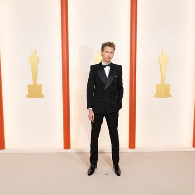 Austin Butler at the champagne carpet of the Oscar Awards 2023