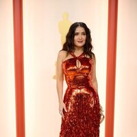 Salma Hayek at the champagne carpet of the Oscar Awards 2023