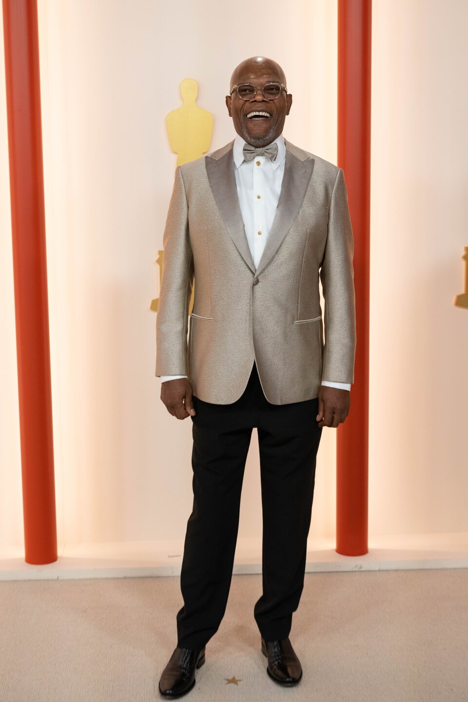 Samuel L. Jackson at the champagne carpet of the Oscar Awards 2023