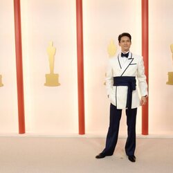 Harry Shum Jr. at the champagne carpet of the Oscar Awards 2023