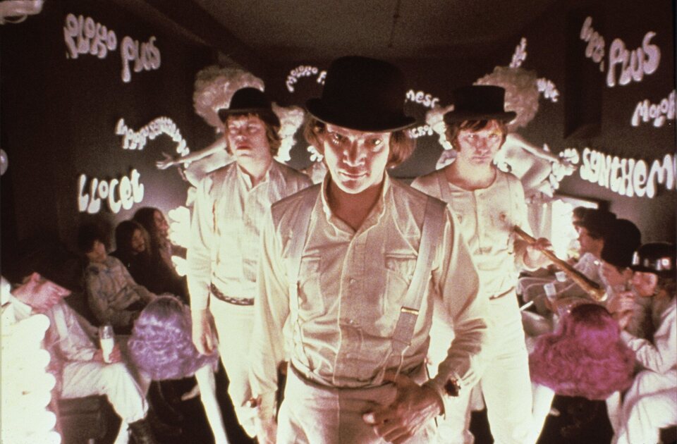 Imagen de la película A Clockwork Orange