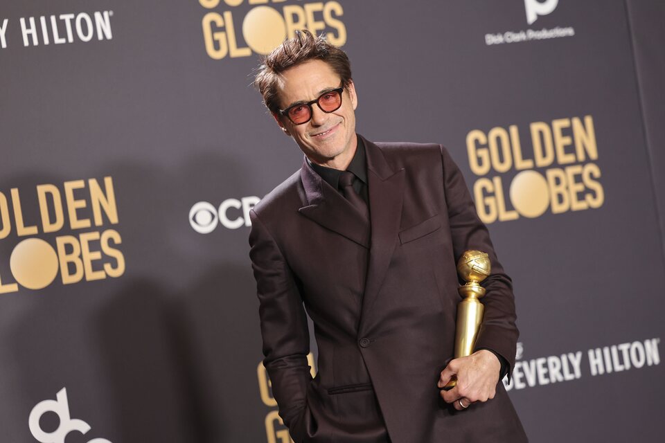 Robert Downey Jr. wins the 2024 Golden Globe