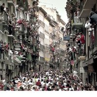 Bull Running in Pamplona