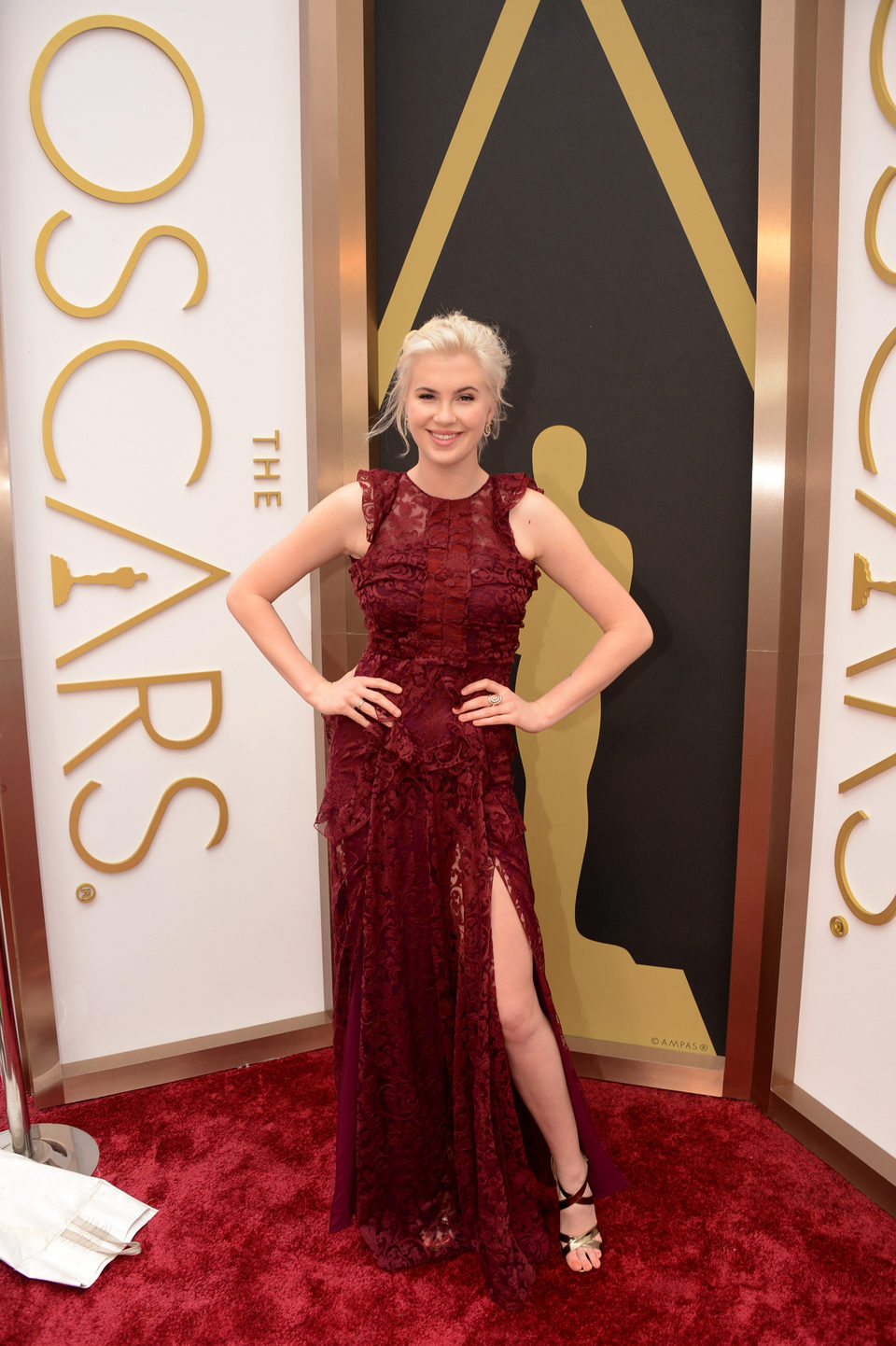 Ireland Baldwin at the red carpet of the Oscars 2014