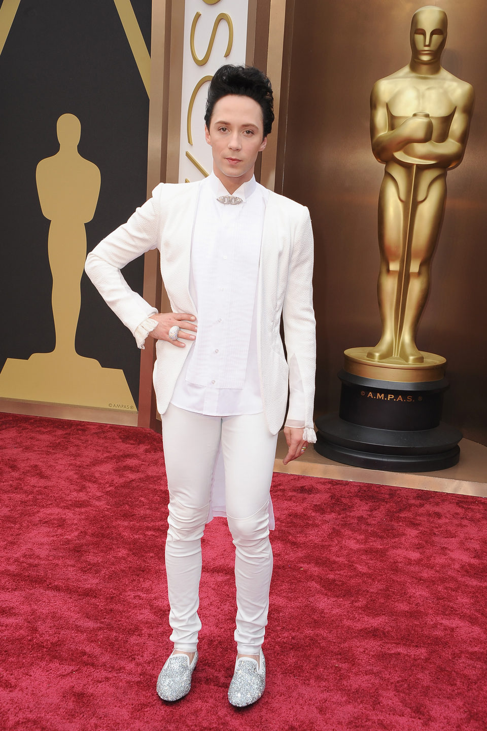 Johnny Weir at the 2014 Academy Awards