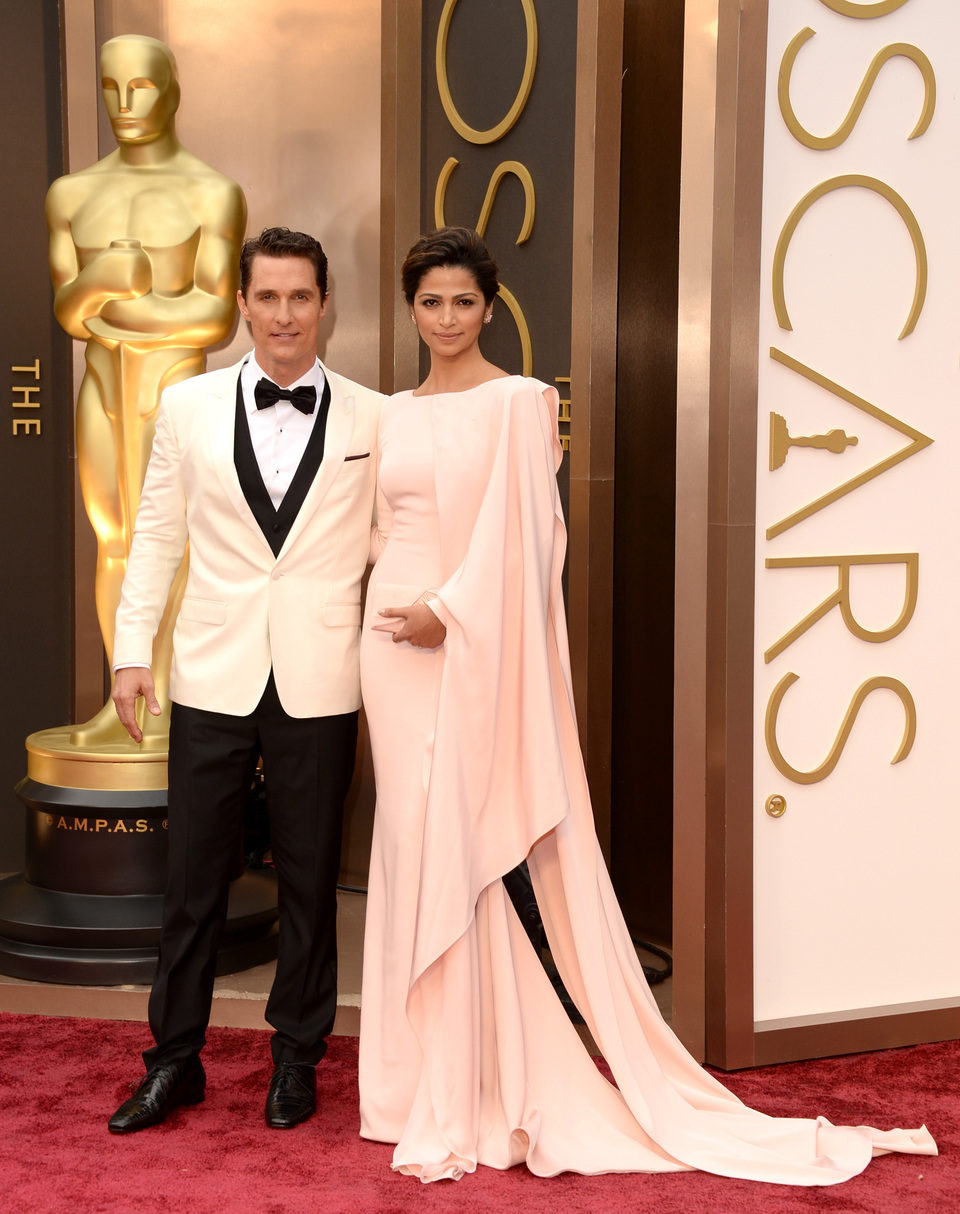 Matthew McConaughey and Camila Alves at the 2014 Oscars