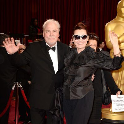 Stacy Keach and Malgosia Tomassi at the 2014 Oscars