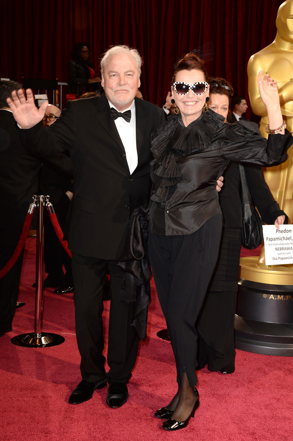 Stacy Keach and Malgosia Tomassi at the 2014 Oscars