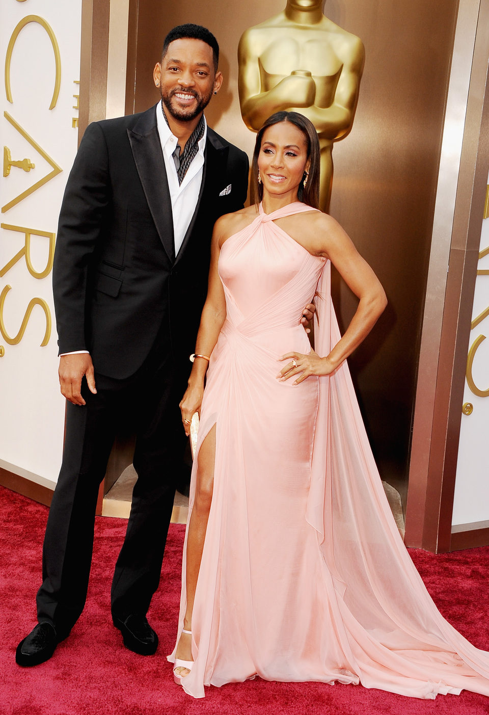 Will Smith and Jada Pinkett Smith at the 2014 Oscars