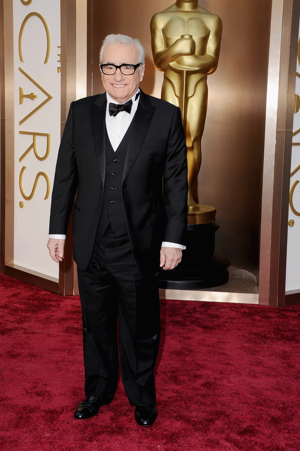 Martin Scorsese on the red carpet at the 2014 Oscars