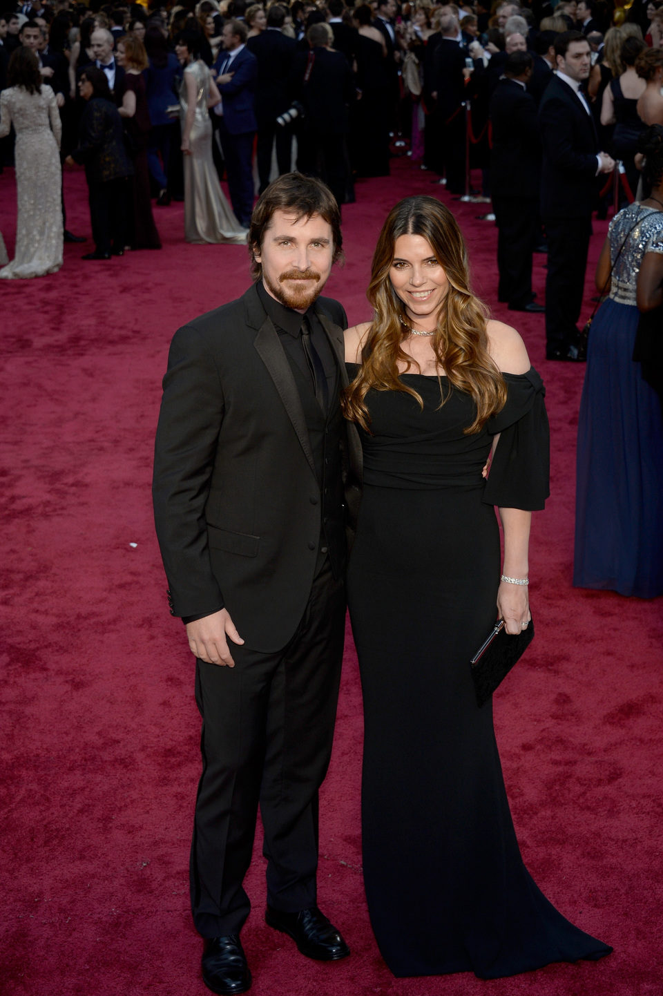 Christian Bale and Sibi Blazic at the 2014 Oscars