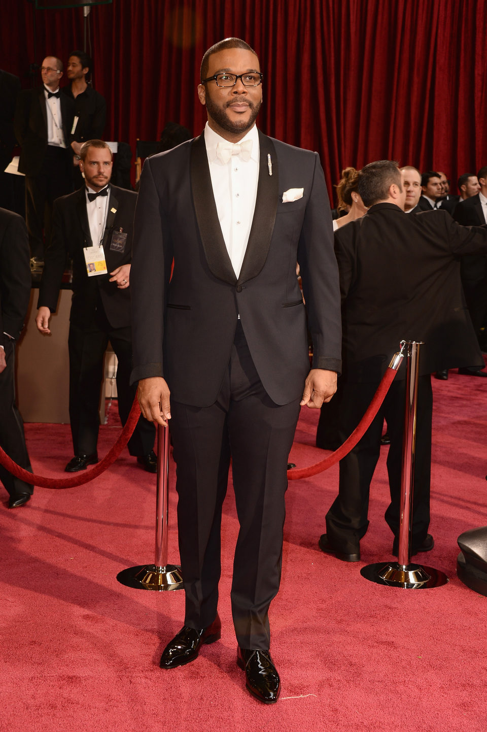 Tyler Perry on the red carpet at the 2014 Oscars