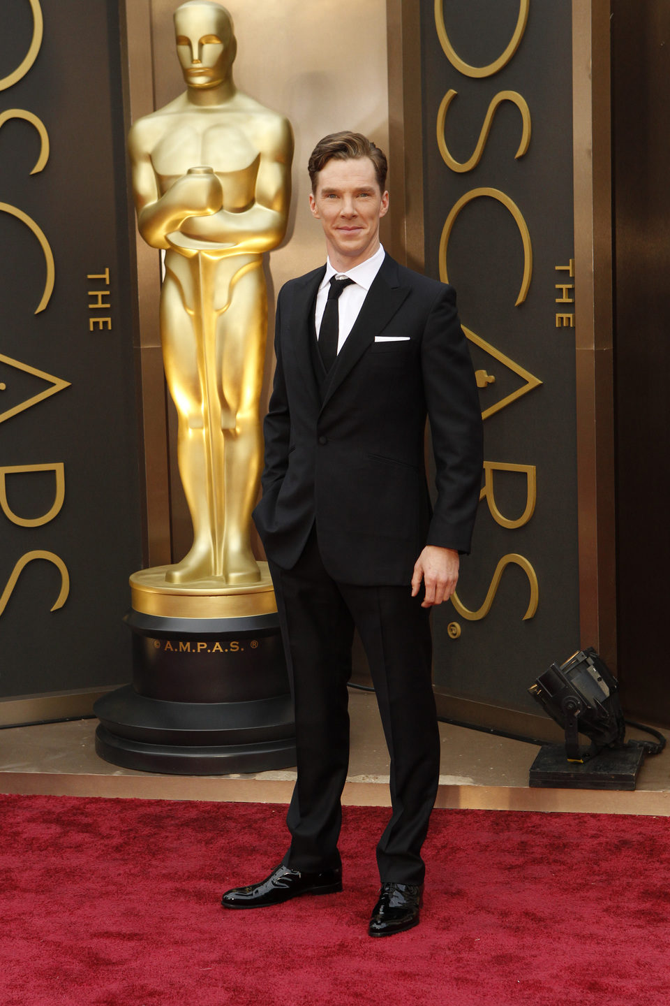 Benedict Cumberbatch at the 2014 Oscars