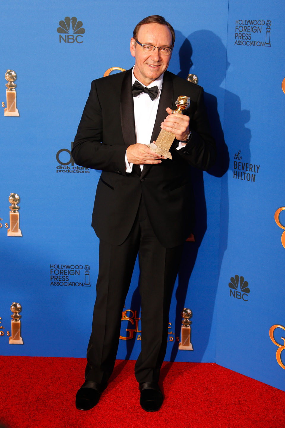 Kevin Spacey, winner of the Golden Globe 2015 for the best drama actor