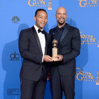 John Legend and Common, winners of the Golden Globe 2015 for the best song