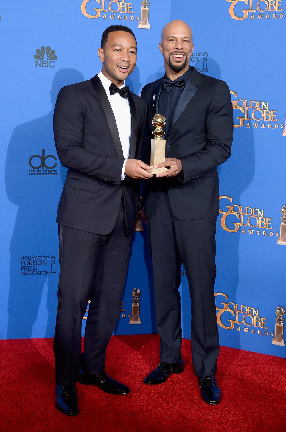 John Legend and Common, winners of the Golden Globe 2015 for the best song