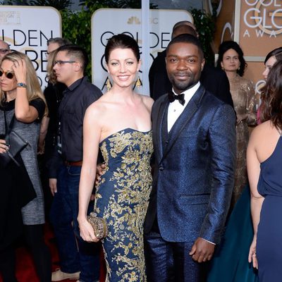 David and Jessica Oyelowo at the Golden Globes 2015 red carpet