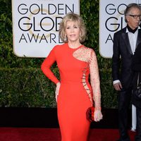 Jane Fonda at the Golden Globes 2015 red carpet